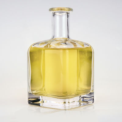 Custom Square Glass Whisky Bottle Set 5CL 500ML 750ML Frosted Vial Base Material glass