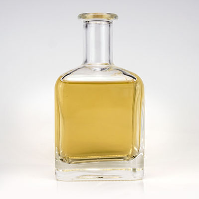 Custom Square Glass Whisky Bottle Set 5CL 500ML 750ML Frosted Vial Base Material glass