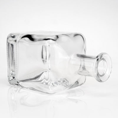Custom Square Glass Whisky Bottle Set 5CL 500ML 750ML Frosted Vial Base Material glass