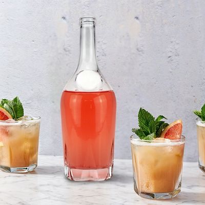 1000ml Capacity Transparent Glass Bottle for Vodka Whiskey Spirits Engraving in Bulk