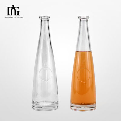 Mineral Water Glass Body Custom 750ml Long Neck Thin Ice Wine Bottle for Tall Thin Bottle