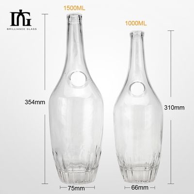 Glass Bottles for Liquor Gin Whisky Wine Vodka Custom Label Screen Printing Screw Cap
