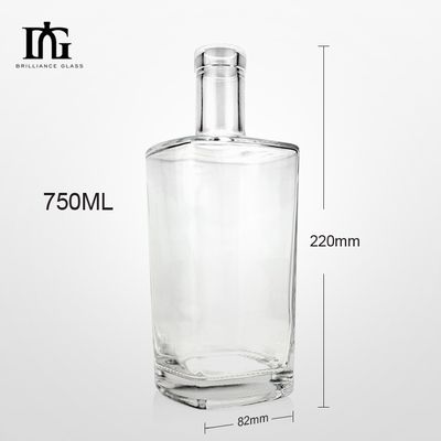 OEM/ODM Acceptable Glass Wine Bottle with Cork Lid and Packaging Box 500ml Capacity