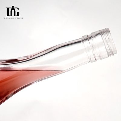 Special Shaped 500ml/750ml Tequila Whiskey Gin Rum Brandy Vodka Glass Bottles with T Cork