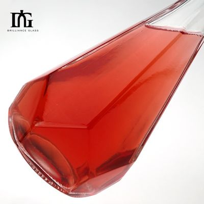 Special Shaped 500ml/750ml Tequila Whiskey Gin Rum Brandy Vodka Glass Bottles with T Cork