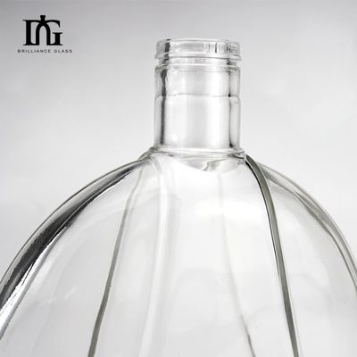 Glass Bottle With Sealed Cork Lid For Vodka Tequila Gin For Coffee Wine Base Material