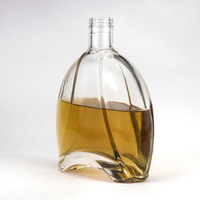Glass Bottle With Sealed Cork Lid For Vodka Tequila Gin For Coffee Wine Base Material