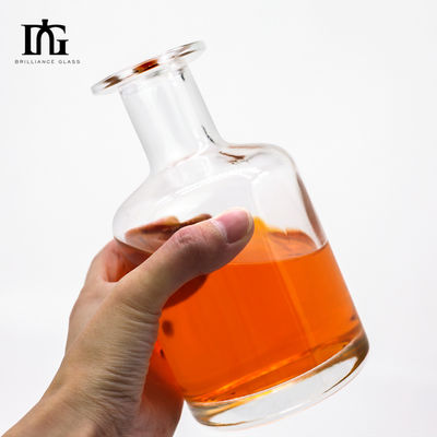 Screen Printing Hot Stamping Painting 750ml Clear Glass Spirit Bottle for Liquors and Beverage