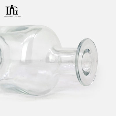Screen Printing Hot Stamping Painting 750ml Clear Glass Spirit Bottle for Liquors and Beverage
