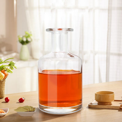 Screen Printing Hot Stamping Painting 750ml Clear Glass Spirit Bottle for Liquors and Beverage