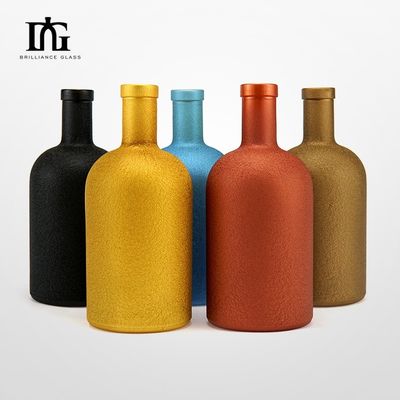 Customized Liquors Beverage Glass Wine Bottle with T-cork 200ml 375ml 500ml 750ml 1000ml
