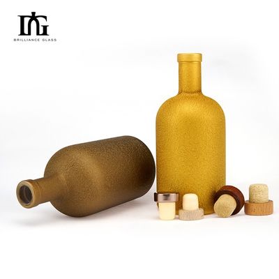 Customized Liquors Beverage Glass Wine Bottle with T-cork 200ml 375ml 500ml 750ml 1000ml