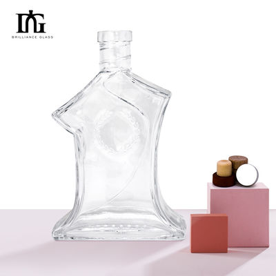 Cap Type Cork Screw Both 700ml 70cl 750ml 75cl Glass Bottle for Brandy Whiskey Gin Vodka