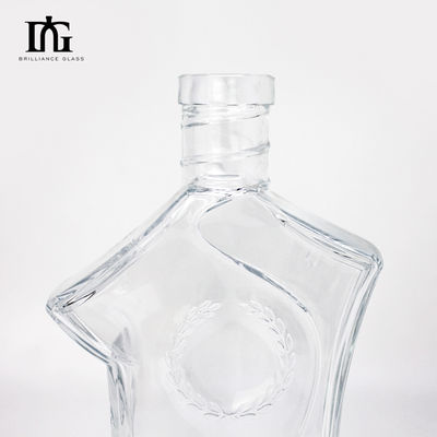 Cap Type Cork Screw Both 700ml 70cl 750ml 75cl Glass Bottle for Brandy Whiskey Gin Vodka