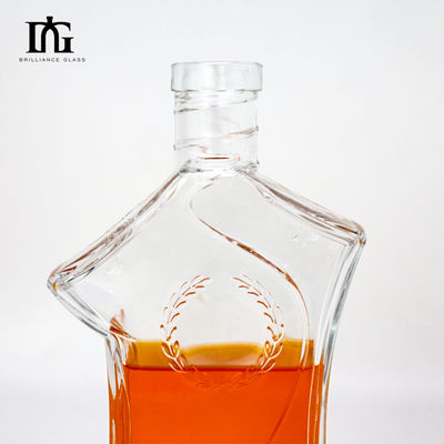Cap Type Cork Screw Both 700ml 70cl 750ml 75cl Glass Bottle for Brandy Whiskey Gin Vodka