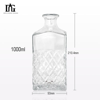 BRILLIANCE 500ml/750ml Glass Bottle for Beverage High Shape Clear and Customizable
