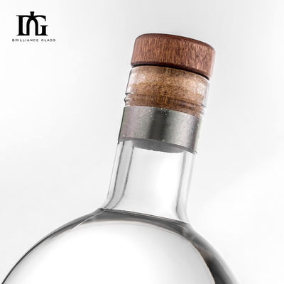 Custom Logo 500ml/700ml Glass Bottle for Brandy Juice Wine or Liquor Unique Design