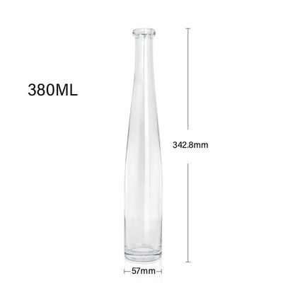 Engraving Surface Handling 380ml 700ml Glass Bottle for Tequila Whisky Vodka Rum Brandy