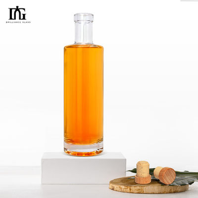 Brandy Juice Wine Liquor Spirit Glass Bottle with Customized Shape and 700ml Capacity