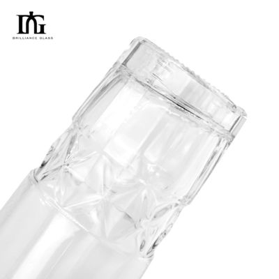 Clear Glass Juice Bottle 750ml 700ml for Liquor Drinking Base Material Custom Design