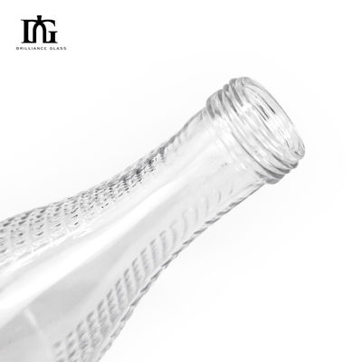 Provided Freely Glass Bottle 700ml 500ml for Wine Vodka Brandy Clear Transparent Empty