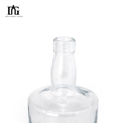 Body Material Glass 260ml Mini Bottles Clear Glass Bottle for Whisky Wine Liquor