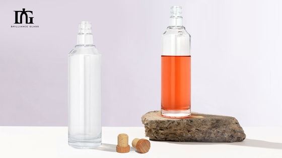 End 250ml/350ml/500ml/550ml/650ml/700ml/750ml Glass Bottles for Spirits Liquor Vodka