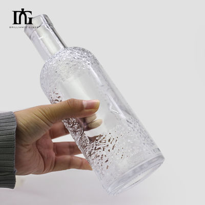 750ml/700ml Glass Bottle for Vodka Gin Rum Whisky Supplied by Accepting Custom Logo