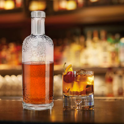 750ml/700ml Glass Bottle for Vodka Gin Rum Whisky Supplied by Accepting Custom Logo