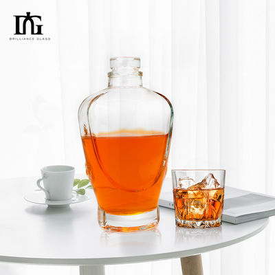 Other Beverage 50cl Empty Vodka Whisky Glass Bottle with Cork Lids and Matte Surface