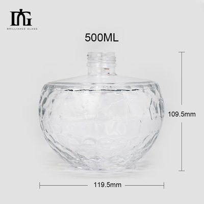 Wine Table with Bottle and Glass Bottle 500ml 700ml Transparent Unique Empty Flint Portable Picnic