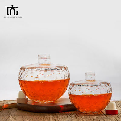 Wine Table with Bottle and Glass Bottle 500ml 700ml Transparent Unique Empty Flint Portable Picnic