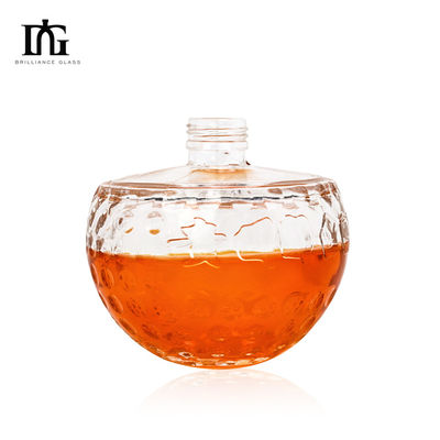 Wine Table with Bottle and Glass Bottle 500ml 700ml Transparent Unique Empty Flint Portable Picnic