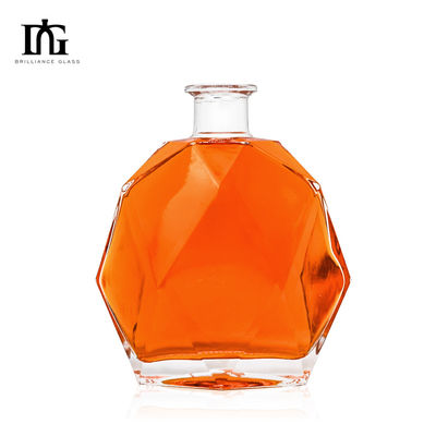 700ml Empty Alcohol Glass Bottles for Gin Rum Whiskey Vodka Engraved CORK Sealing Type