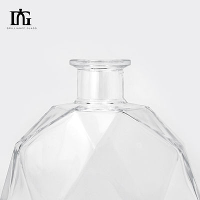 700ml Empty Alcohol Glass Bottles for Gin Rum Whiskey Vodka Engraved CORK Sealing Type