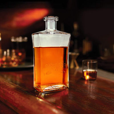 Transparent Bottle for Tequila and Other Beverages 500ml Custom Glass Bottle