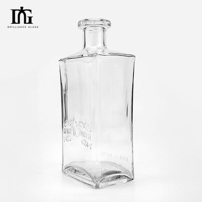 Transparent Bottle for Tequila and Other Beverages 500ml Custom Glass Bottle