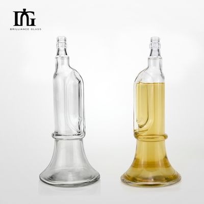 Customized Glass Collar Material Glass Liquor Bottles for Gins 500ml 700ml Lead Free