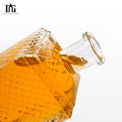 Round Glass Bottles for Gin Rum Tequila Spirits 750ml 1 Liter Clear Empty Vodka Liquor