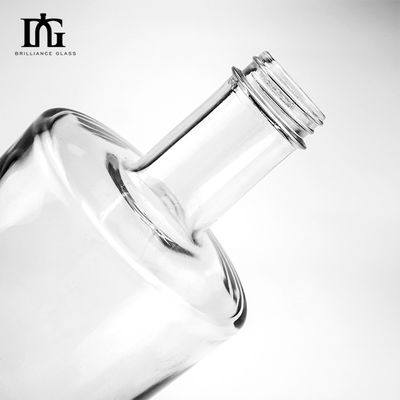 Custom Engraved Hot Stamping Glass Bottle 700ml 750ml Whiskey Vodka Thick Bottom