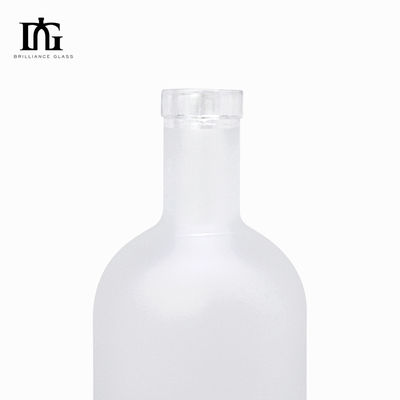 Glass Bottle for Liquors 1L Vodka Whisky Rum Tequila in Classical Square Design
