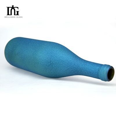 500ml/750ml Capacity Custom Matte Colored Glass Wine Bottle for Red Wine and Liquor