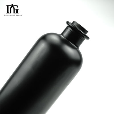 OEM/ODM Acceptable 750ml Vodka Liquor Glass Bottle with Metal Lid and Cork Screw Cap