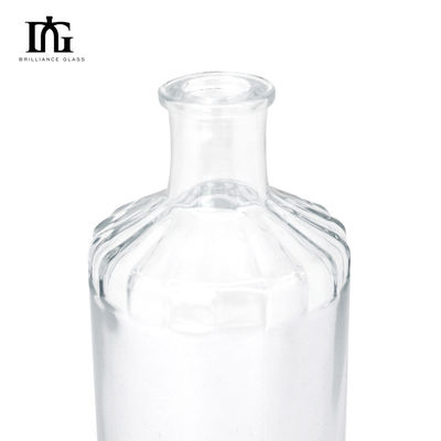 Sealing Type Cork 750ml Square Glass Wine Bottle for Custom Design Liquor Bottles