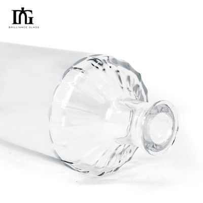 Sealing Type Cork 750ml Square Glass Wine Bottle for Custom Design Liquor Bottles