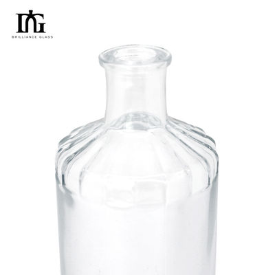 Provided Freely 500ml Clear Glass Beverage Bottles with Cork Stopper and Thick Bottom