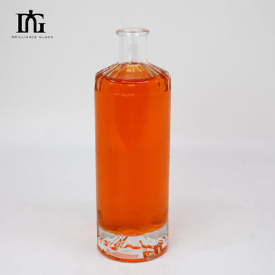 Provided Freely 500ml Clear Glass Beverage Bottles with Cork Stopper and Thick Bottom