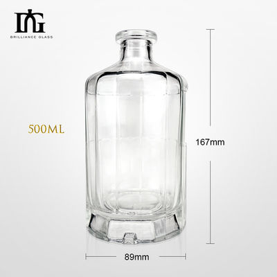 50cl Glass Bottle for Vodka Gin and Whiskey OEM/ODM Accepted Free Samples Provided