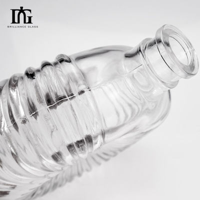 Engraving Surface Handling 500ml Glass Bottles for Liquors Beverage Custom Design