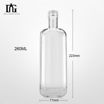 260Ml Square Wine Glass Bottle With Cork for Customized Engraving and Painting Options